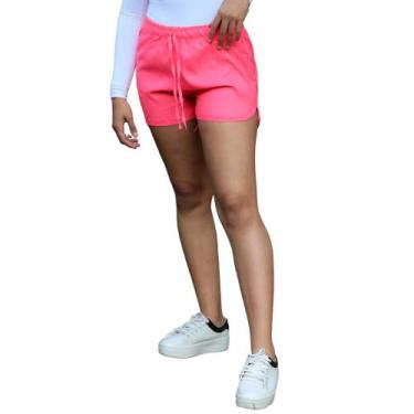 Imagem de Short Curto Leve Com Cordão E Elástico Na Cintura Esportivo E Lazer Te