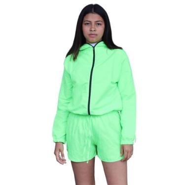Imagem de Blusa corta vento feminina verde neon - KGENTE, Verde neon, M