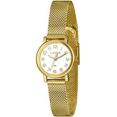 Imagem de Relógio Lince Feminino Ref: Lrgh272l25 B2kx Casual Mesh Dourado