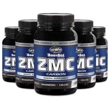 Imagem de Kit 5 Zmc Carbon Cálcio, Zinco E Magnésio 120Caps