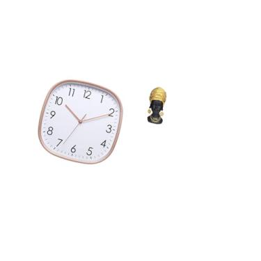 Imagem de Fenteer Relógio de Parede Digital Vintage com Arte E Estátua de Africana, Peça Central, Estatueta de Resina para Sala de Jantar, Fazenda, Academia, Dec