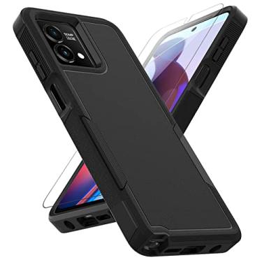 Imagem de MDCN Capa para Google Pixel 7a: Capa protetora de camada dupla para celular resistente à prova de choque resistente com protetor de tela - proteção militar resistente - Google Pixel 7a 2023, preta