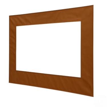Imagem de Toldo para Area Externa, Cortina Toldo com Visor Lona Impermeável Dupla Face Sacada Portão Quintal(Marrom Caramelo,Altura 160 x Largura 160cm)