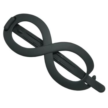 Imagem de Grampos de cabelo torcidos para cabelos finos, clipes de garra plana de jacaré para mulheres - Presilhas de cabelo antiderrapantes para rabo de cavalo | Grampos de cabelo de banana, clipes de mandíbul