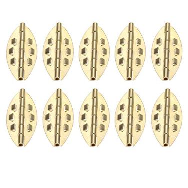 Imagem de 10 pcs armário dobradiça do parlamento decorativo dobradiças de madeira vintage caixa de jóias caixa de articulação de hardware 39 * 17mm YYDFPIIA (Color : Color B)