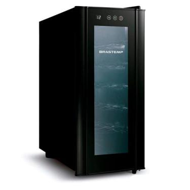 Imagem de Adega Brastemp para 12 Garrafas Preta Iluminação LED com Painel Eletrô
