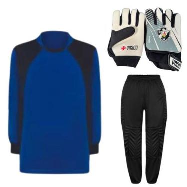 Imagem de Kit De Goleiro TRB + Luva De Goleiro Infantil Vasco DRB Goalkeeper - D