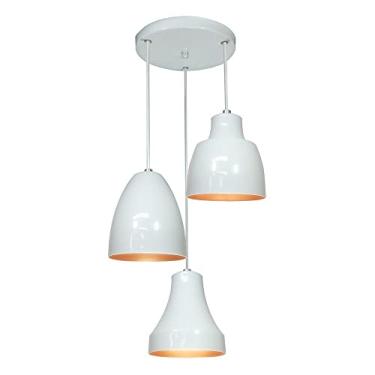 Imagem de Pendente Bell Trio Branco 3 Lâmpadas Utron