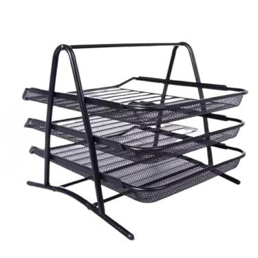 Imagem de Organizador De Mesa Documento Bandeja Aramado(3 gavetas,un1)