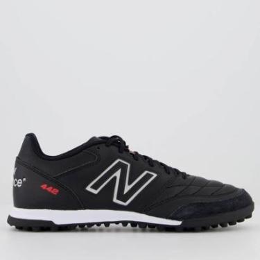 Imagem de Chuteira New Balance 442 V2 Team TF Society Preta-Masculino
