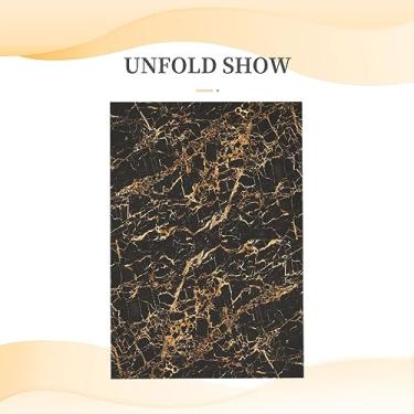 Imagem de SKKNT Cartões comemorativos com estampa de mármore dourado para todas as ocasiões, convites de festa de aniversário de casamento, 12,7 x 15,2 cm