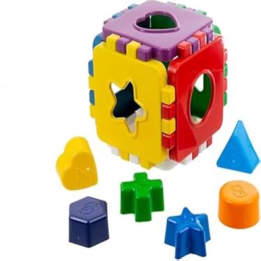 Imagem de Brinquedo Didatico Colorido Monta e Desmonta Com Pecas De Encaixar