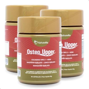 Imagem de Osteo Upper (Colágeno Tipo II, Metilsulfonilmetano, Magnésio, Zinco e Manganês) (3 und. 180 cápsulas)