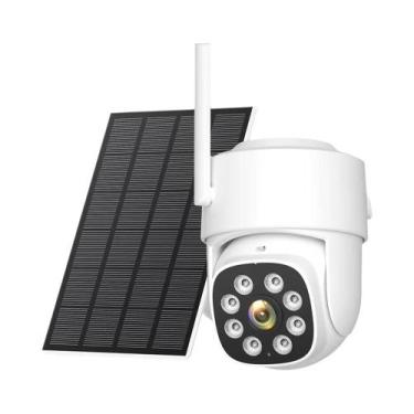 Imagem de Câmera Solar Externa 4K Wifi 8MP Com Visão Noturna Gravação De Vídeo S