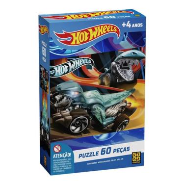 Imagem de Quebra-Cabeça Hot Wheels - 60 Peças - Grow