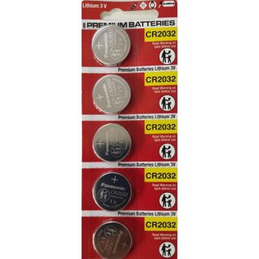 Imagem de Kit Com 5 Cartelas De Bateria Cr2032 3V Panasonic C/5 Unid