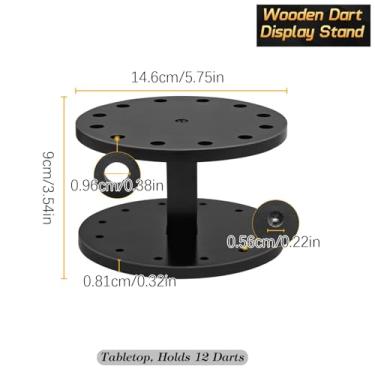 Imagem de Porta-Dardos | Porta Dardos de Exibição com Doze Espaços,Organizador De Pontas De Dardo Em - Para Mesa De Escritório Casa Quarto Sala De Jogos Bar Parque Infantil Ao Ar Livre