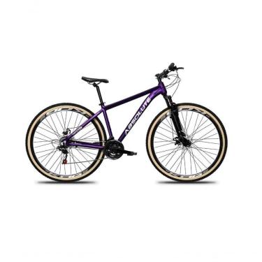 Imagem de Bicicleta Aro 29 Absolute Nero 5 Alumínio Mtb 27v K7 Freio A Disco Garfo Suspensão Roxo Tam: 19