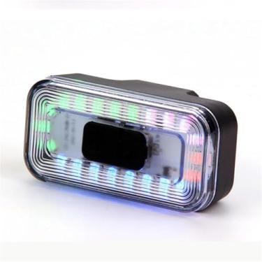 Imagem de Lanterna Traseira para Bicicleta 60 Lumens Carregamento USB MTB Ciclismo Aviso 15 Modos Piscante