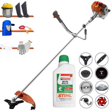 Imagem de Roçadeira Lateral Rl520acntk + 6 Facas + Epi + óleo Stihl 2t
