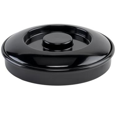 Imagem de G.E.T. Enterprises TS-800-BK Servidor de tortilha preto de 19,7 cm com tampa Viva México, melamina (pacote com 12)