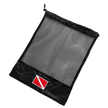 Imagem de Milageto Snorkeling Regulador de Engrenador Malha, Preto, 40 cm