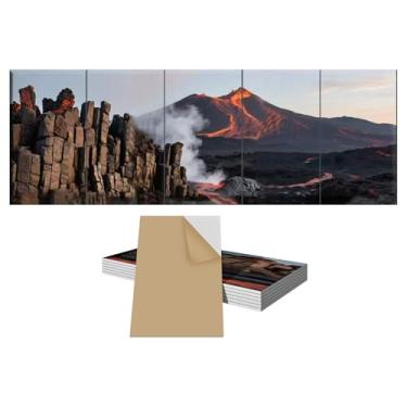 Imagem de Pacote com 5 painéis acústicos de parede – TEMGCUAM Painéis acústicos grandes de arte 152 x 61 cm, painéis acústicos decorativos, painéis de parede com absorção de som para casa, escritório, estúdio