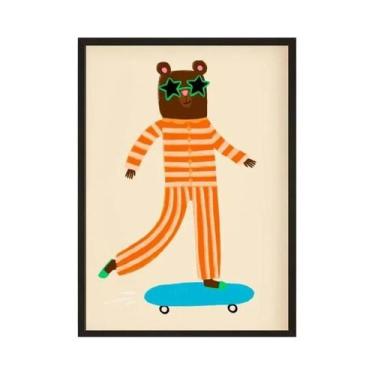 Imagem de Arte De Parede Para Quarto Infantil, Impressão Nórdica De Coelhos Flor