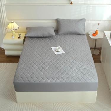 Imagem de Capa de colchão acolchoada grossa de veludo, quente e macia, tamanho Queen/King, sem fronha, 3, 150x200cm, 1 peça