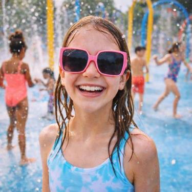 Imagem de Óculos de sol flexível infantil c/ proteção uv - atenas - ALIKÍ, Rosa,