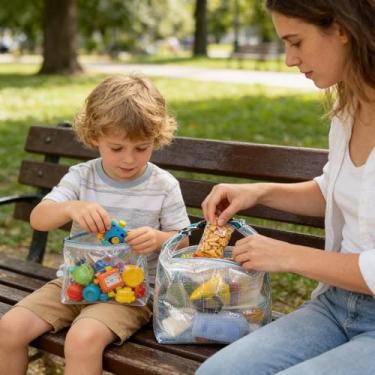 Imagem de Sacolas Reutilizáveis com Alças - Alça Ajustável Reutilizável e Impermeável | de Ombro e Tote de Praia Impermeável Transparente,para Uso Diário ao Ar Livre Caminhada Ciclismo Acampamento Viagem