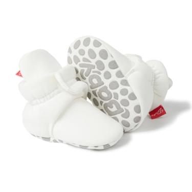 Imagem de Botas de bebê – Meias antiderrapantes aconchegantes e quentes, fáceis de colocar, botas ajustáveis para recém-nascidos para meninos e meninas, Branco, 14
