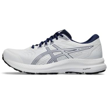 Imagem de ASICS Tênis de corrida masculino Gel-Contend 8, Expanse branco/azul, 43