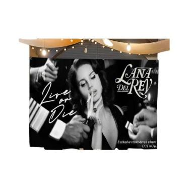 Imagem de Bandeiras De Lana Del Rey Em Tamanho Grande Impressas Para Decorações 