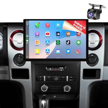 Imagem de Naifay 4G + 64G Android 13 estéreo automotivo para Ford F150 2009 2010 2011 2012 atualização de rádio, tela sensível ao toque 2K de 13,1 polegadas para Silverado com CarPlay Android Auto Bluetooth/GPS