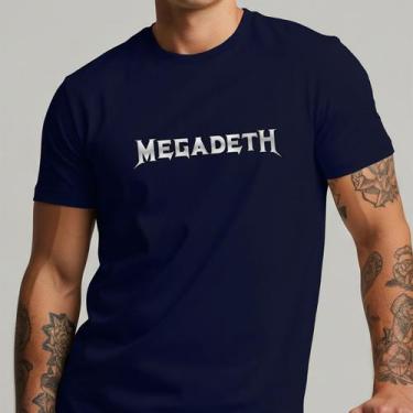 Imagem de Camiseta Masculina Megadeth Banda Metal Rock Básica Estampada - Yazzo,