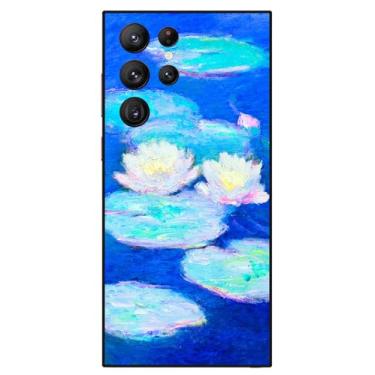 Imagem de Berkin Arts Compatível com Samsung Galaxy S24 Ultra 5G Capa artística de silicone Impressionismo Colorido Impasto Brush (nenúfares de Claude Monet)
