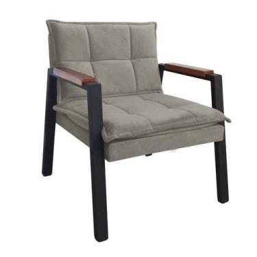 Imagem de Poltrona Decorativa Ferro Estilo Industrial Fortaleza - Gonçalves Deco