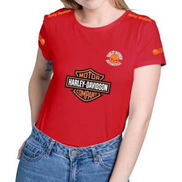 Imagem de Camiseta Camisa Adulto Feminina Masculina Algodão Harley Davidson MD3,