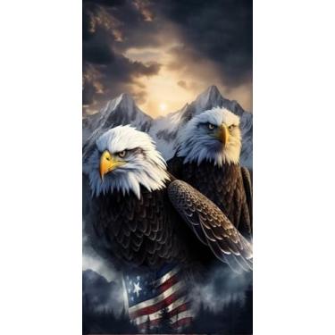 Imagem de ZXHSBROK Capa para celular Google Pixel 8a, capa protetora contra quedas à prova de choque de grau militar 3 camadas para Google Pixel 8a (6,1 polegadas, 2024), bandeira americana águia careca