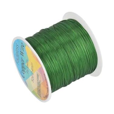 Imagem de 100m/rolo fio de cobre 0.3/0.4/0.5mm cabo de miçangas diy para fazer j