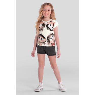 Imagem de Blusa infantil menina brilhante da Turma da Mônica Brandili-Feminino