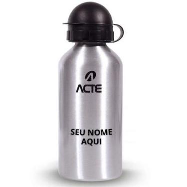 Imagem de Garrafa De Água Squeeze 500ml Alumínio Personalizável Acte, Prateado
