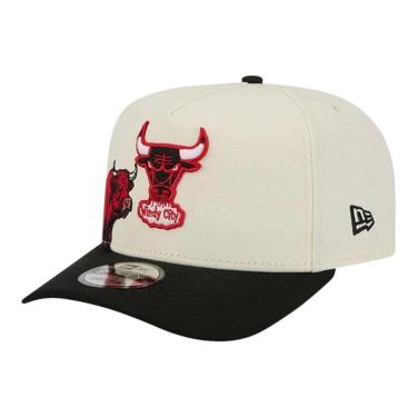 Imagem de Boné New Era 950 A-FRame Chicago Bulls Hardwood Off White-Masculino