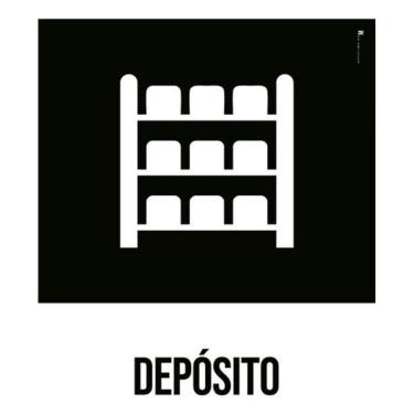 Imagem de Kit 3 Placas Desenho - Depósito