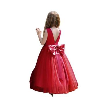 Imagem de Vestido De Festa Formal Para Menina Adolescente Tamanho 5-12 Anos Com 