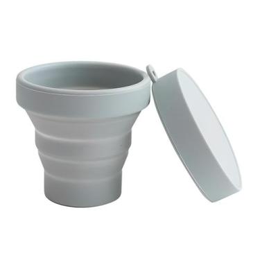 Imagem de Copo Ecológico Retrátil Reutilizável Silicone 150ml Dobrável - FULLHOU