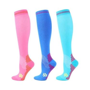Imagem de Meias De Compressão Para Homens E Mulheres 20-30 Mmhg Para Corrida, Ci