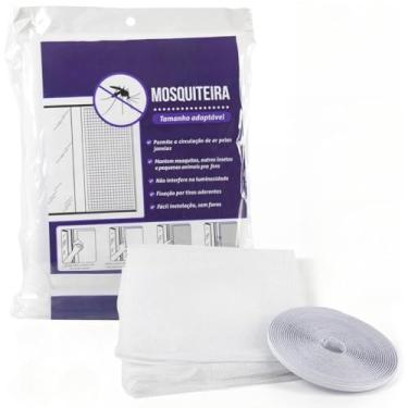 Imagem de Tela Mosquiteira Janela Anti Mosquito Insetos Baratas com Adesivo Colante(4 unidades,150x180cm)