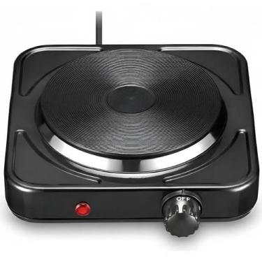 Imagem de Fogareiro Chapa Elétrico 1 Boca Cooktop Portátil Camping Pesca Control